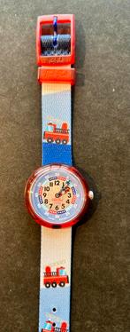 Flik Flak horloge rood brandweer, Handtassen en Accessoires, Ophalen of Verzenden, Zo goed als nieuw, Rood
