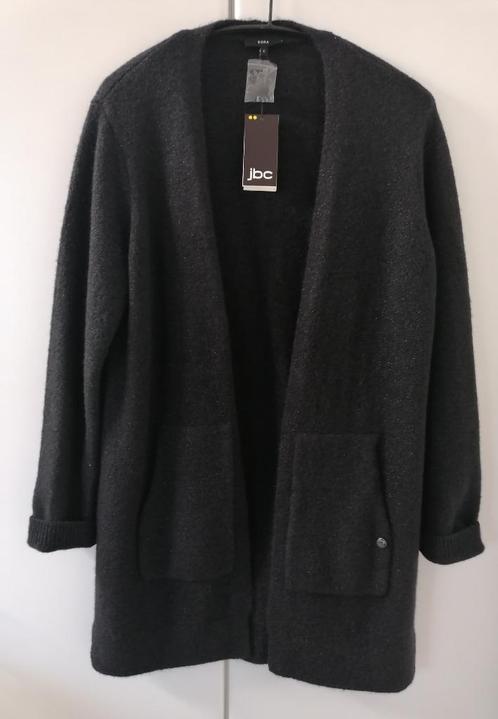 Zwarte halflange gebreide vest met zakken, L NIEUW, Kleding | Dames, Truien en Vesten, Nieuw, Ophalen of Verzenden