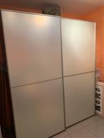 Ruime kast met glazen schuifdeuren, Ophalen, Met hangruimte, Zo goed als nieuw, 200 cm of meer