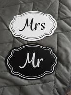 Deco voor huwelijk , Mr&Mrs, Diversen, Ophalen of Verzenden, Nieuw