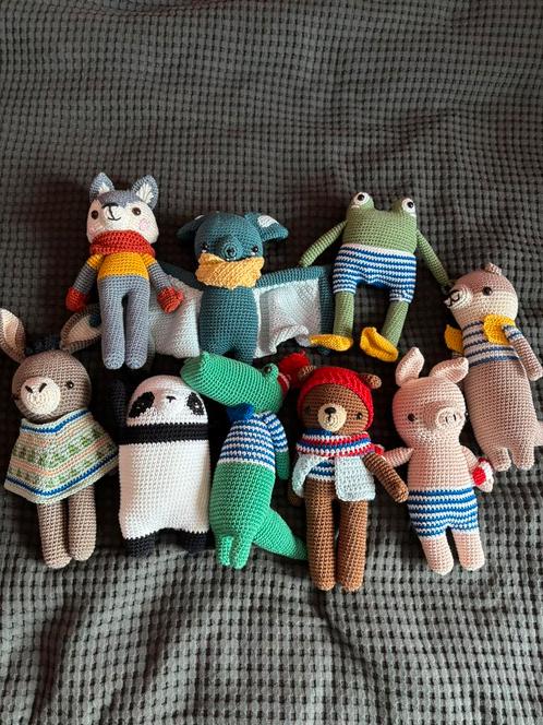 Pica Pau knuffels - zelf gemaakt, Kinderen en Baby's, Speelgoed | Knuffels en Pluche, Zo goed als nieuw, Kikker, Ophalen of Verzenden