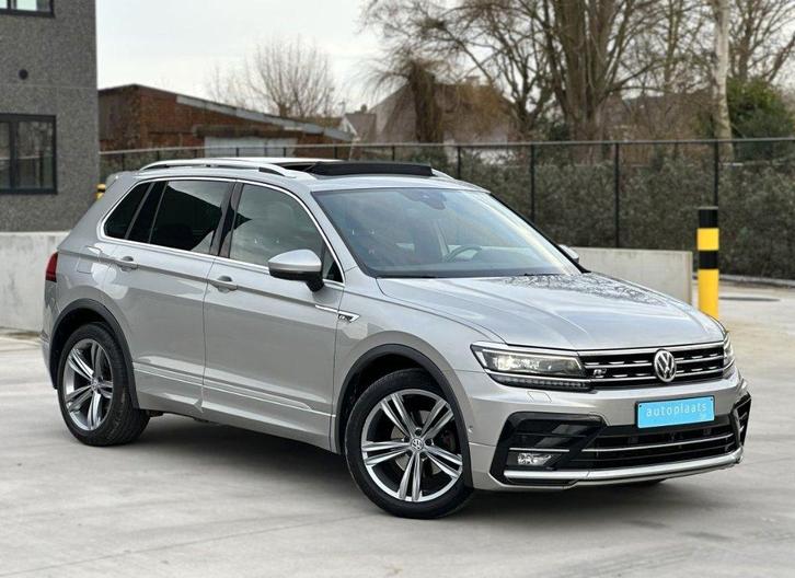 VW Tiguan 43400km 2020 R Line Automaat 1.5 TSI, Auto's, Volkswagen, Bedrijf, Te koop, Tiguan, 360° camera, ABS, Achteruitrijcamera