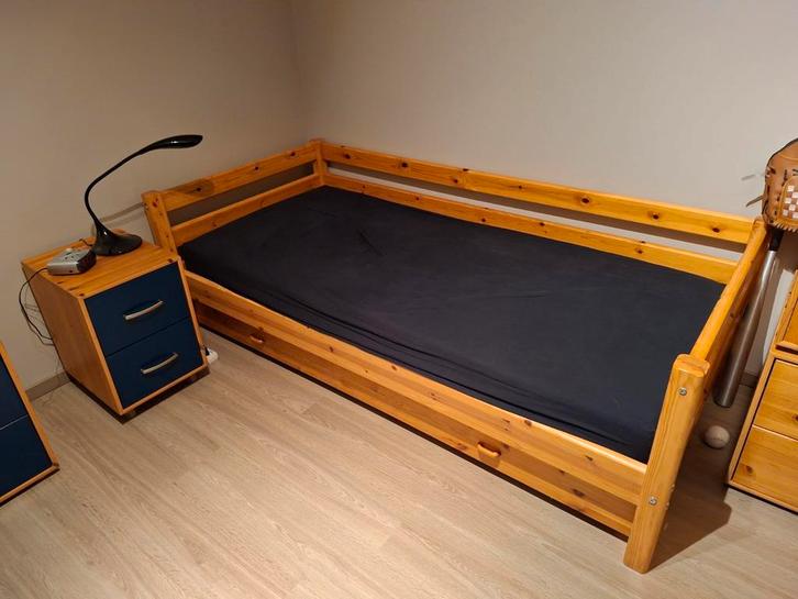 Chambre Flexa en pin massif, Maison & Meubles, Chambre à coucher | Lits, Utilisé, Une personne, Bois, Enlèvement