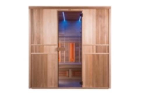 DEMO Infrarood combi sauna cabine 200 x 124 x 201, Sport en Fitness, Sauna, Zo goed als nieuw, Complete sauna, Infrarood, Ophalen of Verzenden