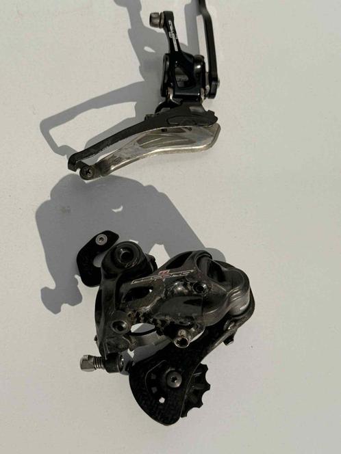 Campagnolo Record 11-speed voor + Achterderailleur (Carbon), Sport en Fitness, Wielrennen, Gebruikt, Ophalen of Verzenden