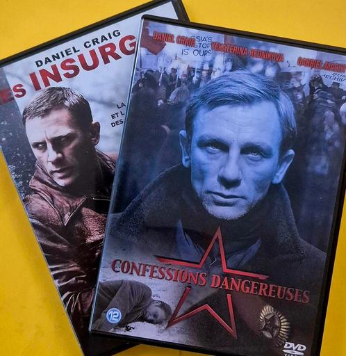 2x DVD Daniel Craig - insurgés + Confessions dangereuses - V, Cd's en Dvd's, Dvd's | Actie, Zo goed als nieuw, Oorlog, Vanaf 12 jaar