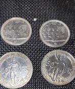 Belgique - 4 pieces argent -, Argent, Enlèvement ou Envoi, Monnaie en vrac, Argent