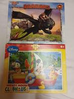 Disney puzzel Mickey mouse en dreamworks dragons vanaf 4 jaa, Kinderen en Baby's, Speelgoed | Kinderpuzzels, Ophalen, 10 tot 50 stukjes