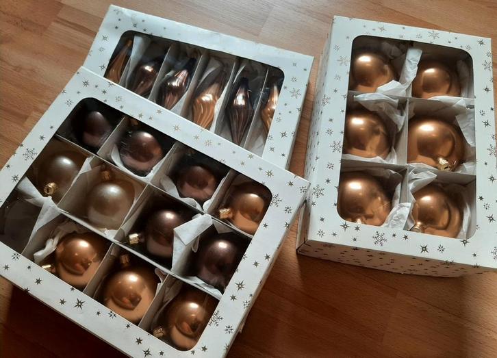 Lot vintage glazen kerstballen, Diversen, Kerst, Ophalen of Verzenden