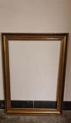 XL houten lijst  bronsverguld met donker pompoenrand, Ophalen, Gebruikt, 75 tot 100 cm, 75 cm of meer