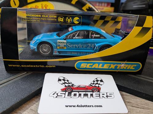 Slotcar 1/32 Scalextric Mercedes CLK #24 DTM Service 24hours, Kinderen en Baby's, Speelgoed | Racebanen, Nieuw, Racebaan, Carrera