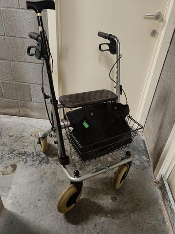 rollator met extra items, Divers, Déambulateurs, Enlèvement, Pliable, Comme neuf