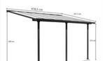 Pergola aluminium 4 x 3 antraciet grijs, Tuin en Terras, Ophalen, Gebruikt
