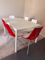 Moderne tafel met 6 stoelen, Huis en Inrichting, Tafels | Eettafels, Ophalen, Zo goed als nieuw