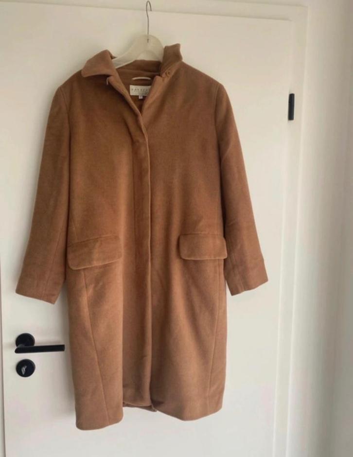 Mantel Xandres 42, Kleding | Dames, Jassen | Winter, Zo goed als nieuw, Maat 42/44 (L), Bruin, Ophalen of Verzenden