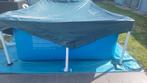 Zwembad 260x160x65 met filterpomp en afdekzeil Intex blauw, Tuin en Terras, Ophalen