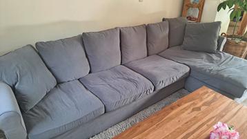 Divan ikea gronlid gris meridienne rangement- très bon etat, Enlèvement, Utilisé