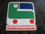 Vintage Sticker Christiansen Speelgoedwinkel 6 x 6 cm, Ophalen of Verzenden, Nieuw, Merk