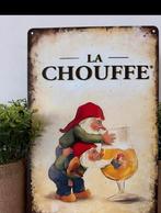 Metalen reclamebord La Chouffe, Verzamelen, Biermerken, Ophalen of Verzenden