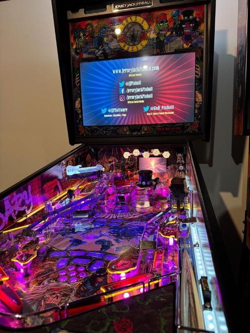 Flipper jjp Guns N’ Roses, Verzamelen, Automaten | Flipperkasten, Zo goed als nieuw, Elektronisch, Flipperkast, Overige merken