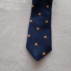 Stropdas met logo Roger Wittamer Belgium., Ophalen of Verzenden, Zo goed als nieuw, Blauw