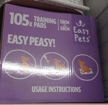 Doos trainingsdoekjes Easy Pets  (105stuks)