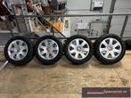 Winterbanden set op lm velgen Audi ( A4 ) 5x112, Auto-onderdelen, Banden en Velgen, Gebruikt, 16 inch, Banden en Velgen, Personenwagen