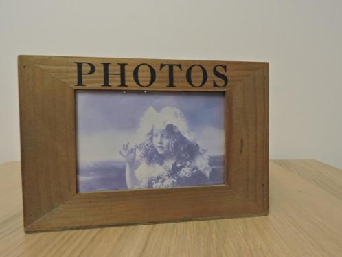 fotobox in hout voor 72 foto´s landelijke stijl, Huis en Inrichting, Woonaccessoires | Lijsten, Zo goed als nieuw, Minder dan 50 cm