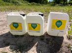 Mortel olie 2 bussen van 10l, Ophalen, Zo goed als nieuw