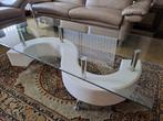 Glazen salontafel te koop, Ophalen, Zo goed als nieuw