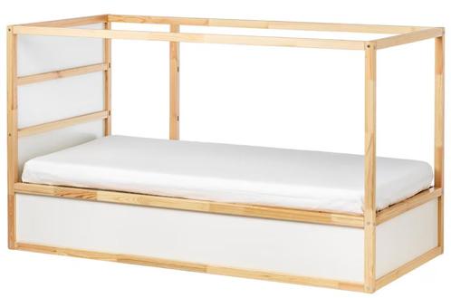 Ikea - Kura - Omkeerbaar bed, Huis en Inrichting, Slaapkamer | Bedden, Gebruikt, Eenpersoons, 100 cm, 210 cm, Hout, Overige kleuren