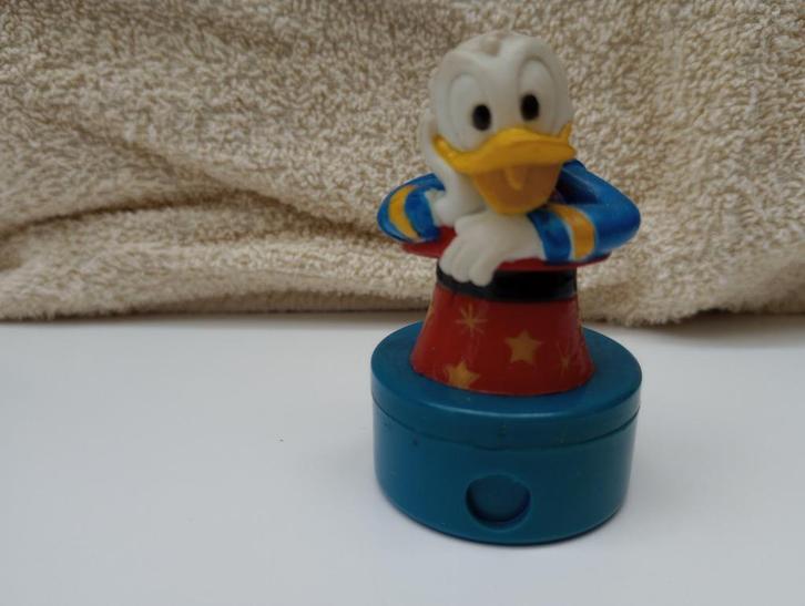 Donald Duck puntenslijper retro, Verzamelen, Disney, Gebruikt, Overige typen, Donald Duck, Ophalen of Verzenden