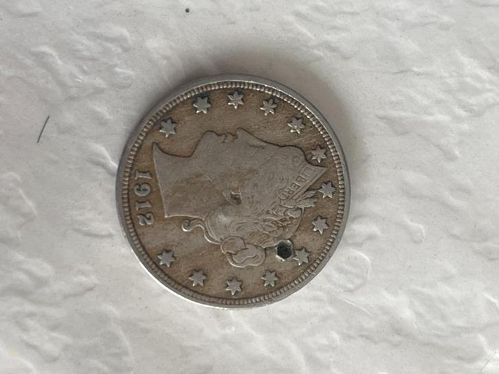 Verenigde Staten – Liberty Head Nickel (1912), Postzegels en Munten, Munten | Amerika, Ophalen