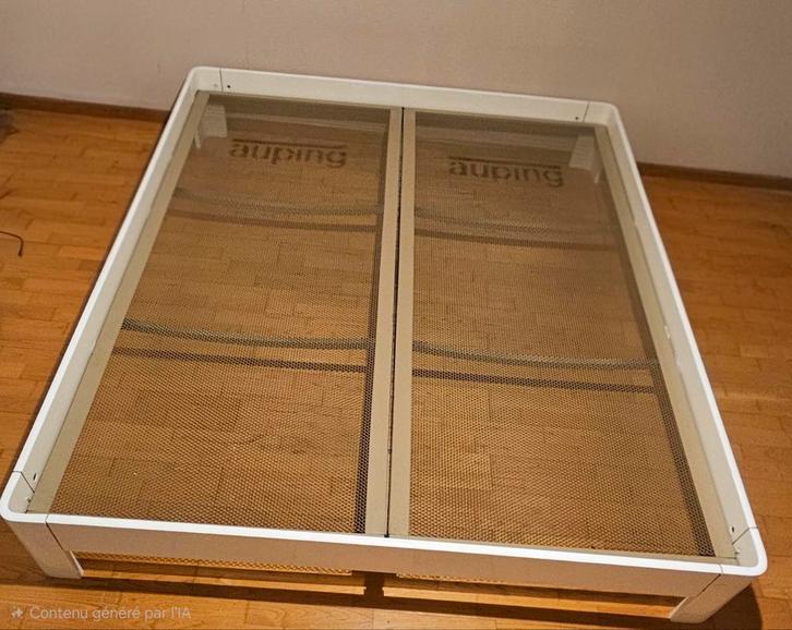 Auping Auronde 180*200 avec sommiers, Huis en Inrichting, Kasten | Kleerkasten, Gebruikt, 150 tot 200 cm, 150 tot 200 cm, Ophalen