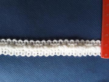 ruban - galon de laine 17 mm blanc mat G1753