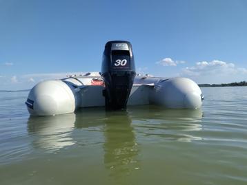Rubberboot HONWAVE met Mercury 4 takt 30 pk, Watersport en Boten, Aluminium, Zo goed als nieuw, Benzine, Minder dan 70 pk