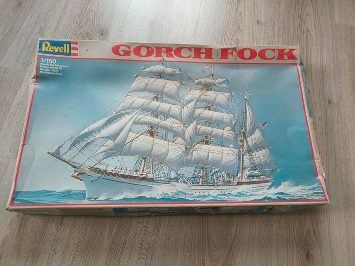 Revell vintage 1986 gorch fock schip modelbouw miniatuur, Hobby en Vrije tijd, Modelbouw | Boten en Schepen, Nieuw, 1:50 tot 1:200