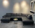 Donkergrijze U-Zetel te Koop!, Stof, Hoekbank, 300 cm of meer, Ophalen of Verzenden
