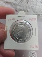 Baudouin 50fr expo 1958 in mooie staat, Postzegels en Munten, Ophalen, Losse munt