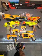 Lot van 8 nerf geweren + toebehoren, Kinderen en Baby's, Speelgoed | Buiten | Actiespeelgoed, Ophalen, Zo goed als nieuw