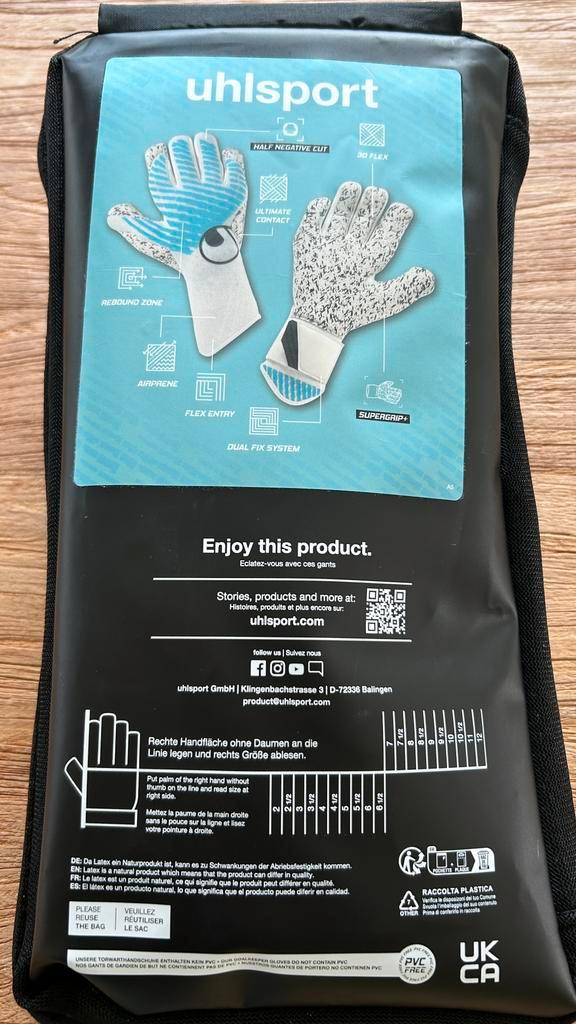 Keepershandschoenen FM CYBERTEC ULTRAGRIP SC, Sport en Fitness, Voetbal, Nieuw, Handschoenen, Maat M, Ophalen of Verzenden