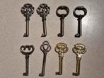 Vintage sleutels van kasten deuren; 8 stuks = €10, Verzamelen, Ophalen of Verzenden, Gebruikt, Overige typen