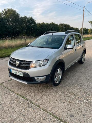 DACIA SANDERO STEPWAY 2014 BENZINE MET 12 MAANDEN GARANTIE, Achat, Entreprise, Boîte manuelle, Noir