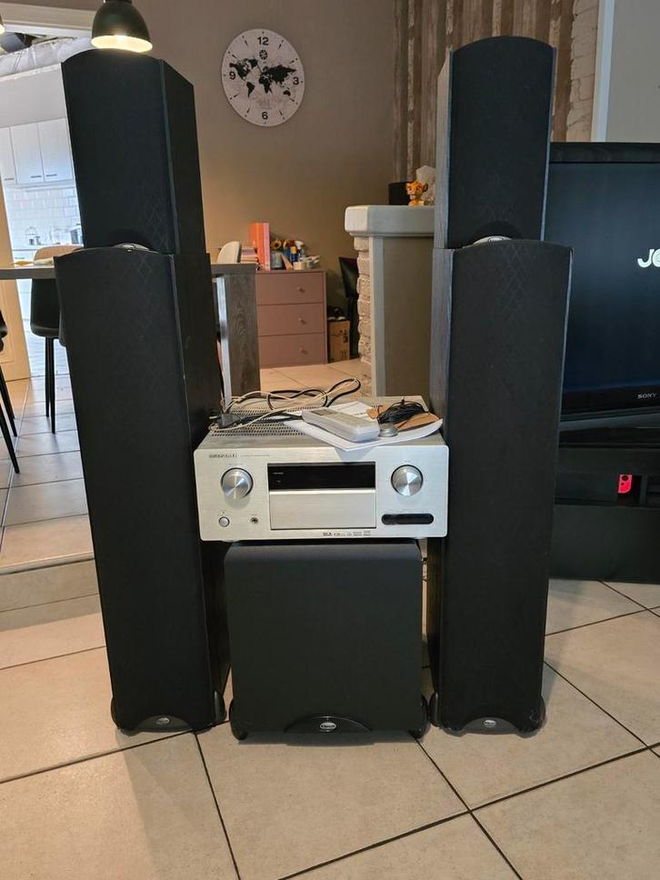 Homecinemaset klipsch,marantz, Audio, Tv en Foto, Home Cinema-sets, Gebruikt, Ophalen