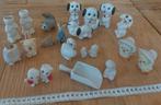 Figurines animal blanc dont set chien Art Deco, Collections, Statues & Figurines, Animal, Utilisé, Enlèvement ou Envoi