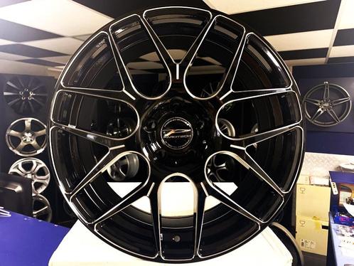 NIEUWE 18 inch 5x114.3 glans zwart polish alu sportvelgenset, Auto-onderdelen, Banden en Velgen, Velg(en), 18 inch, Nieuw, Ophalen of Verzenden