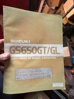 Supplement handboek op Suzuki GS650 GT, Ophalen of Verzenden, Suzuki