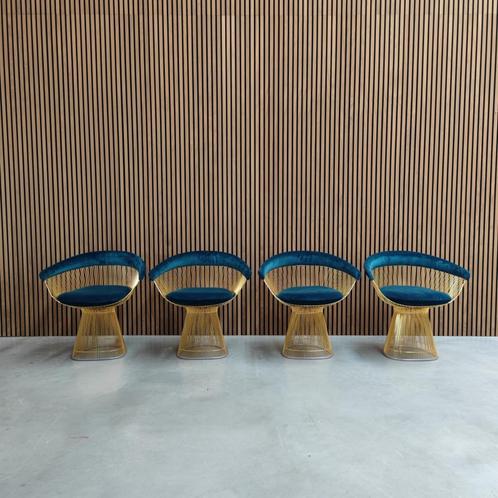 Knoll Warren platner eetkamerstoel - set van 4, Antiek en Kunst, Antiek | Meubels | Stoelen en Sofa's, Ophalen of Verzenden
