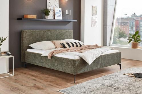 Lit design double "Kenzo" avec espace de rangement, Maison & Meubles, Chambre à coucher | Lits, Neuf, Deux personnes, 200 cm, Tissu
