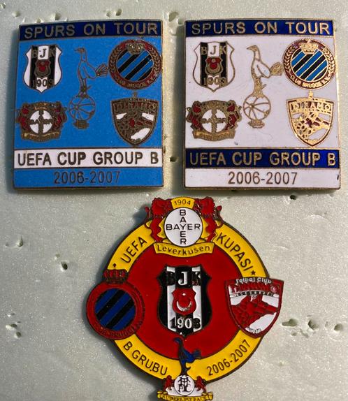 PIN Club Brugge FC BRUGES Besiktas Bayer Leverkusen 5e 't st, Verzamelen, Speldjes, Pins en Buttons, Zo goed als nieuw, Speldje of Pin